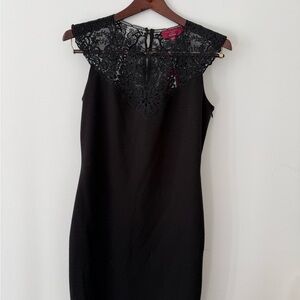 NWT Ted Baker Black Lace Top Mini Dress